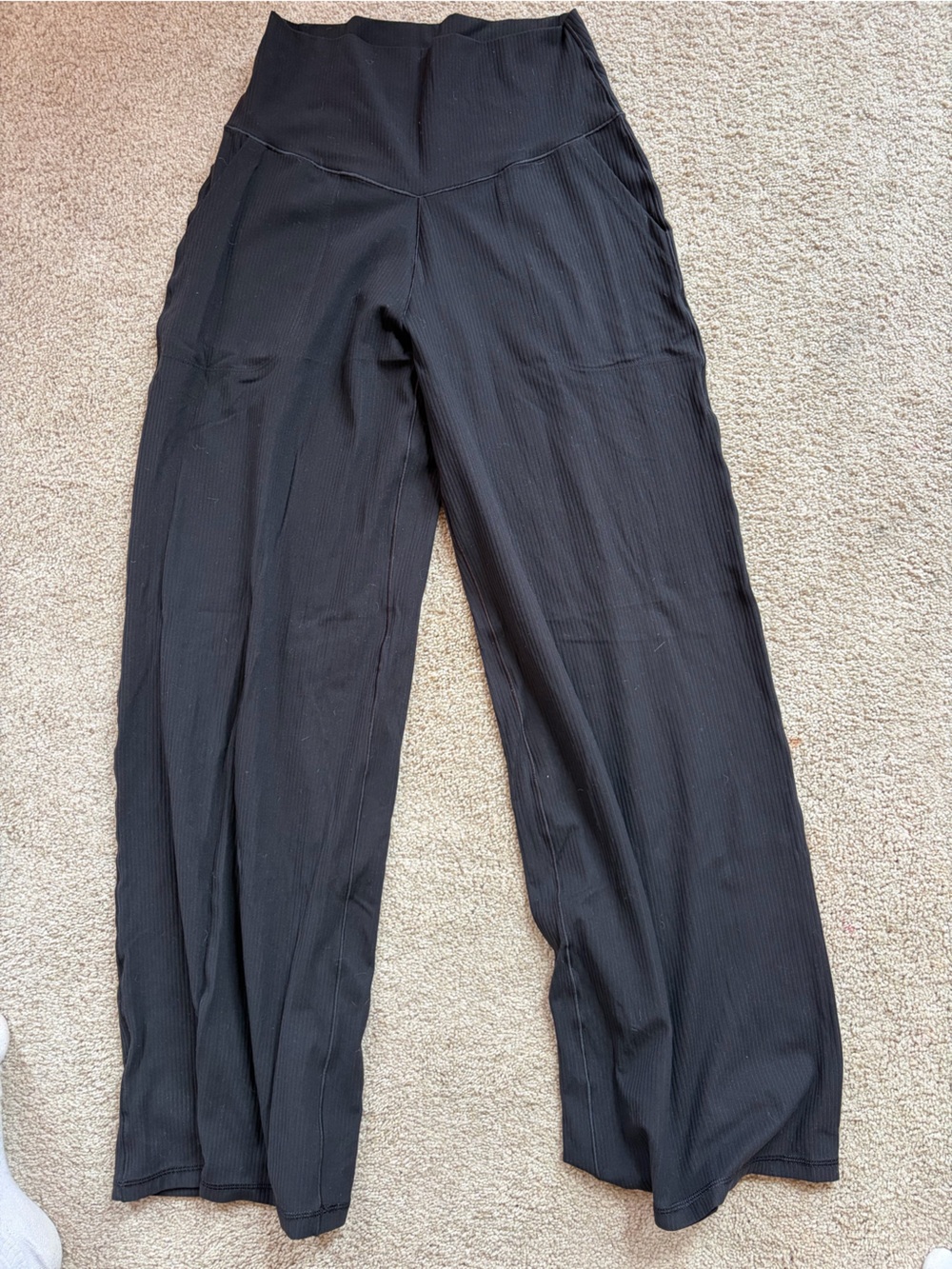 aerie Black Wide Leg High-Waist Pants